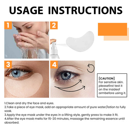 EELHOE Collagen Eye Patches Eye Bags Removal Wrinkles Dark Circles Patches Fade Fine Lines Lifting Firming Eye Moisturizing Mask