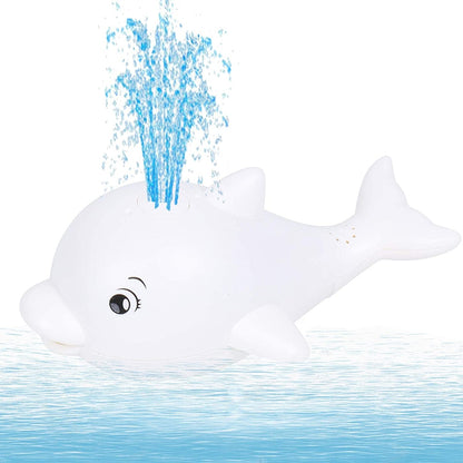 "Electric Whale Bath Ball: Water Spray Shower Toy with Light and Music