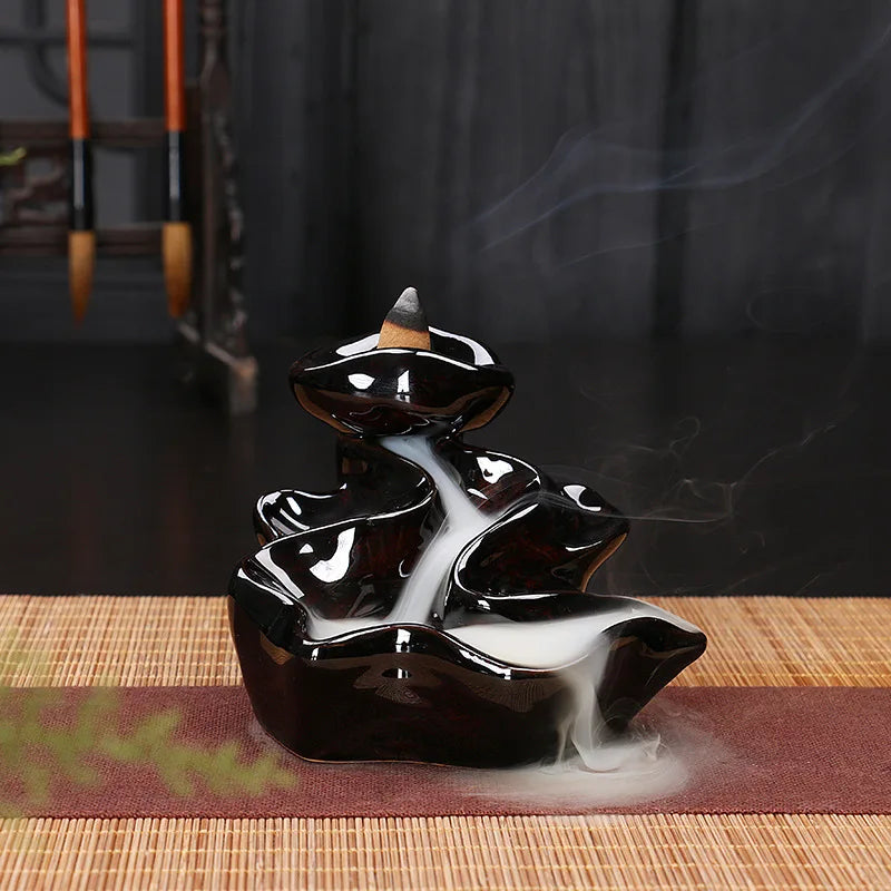 Creative Home Decor Backflow Stick Incense Burner Ceramic Censer Home Decoration Use In Home Teahouse