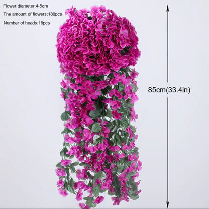 80cm Artificial Flowers Hanging Rose Vine Home Wedding Party Balcony Decor Outdoor DIY Garland Artificial Plants Fake Flower