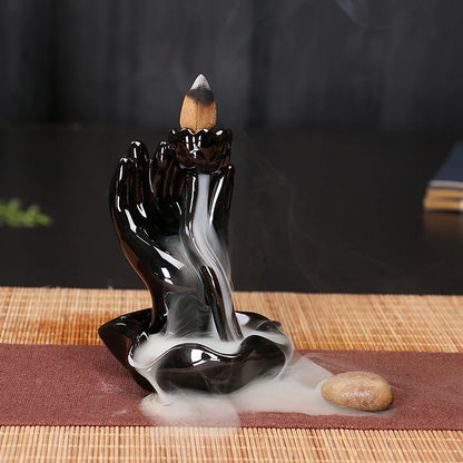 Creative Home Decor Backflow Stick Incense Burner Ceramic Censer Home Decoration Use In Home Teahouse