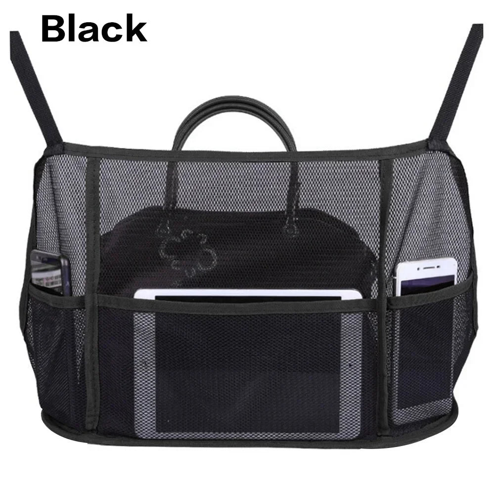 Car Net Pocket Handbag Holder Organizer - Seat Side Storage, Interior Accessories