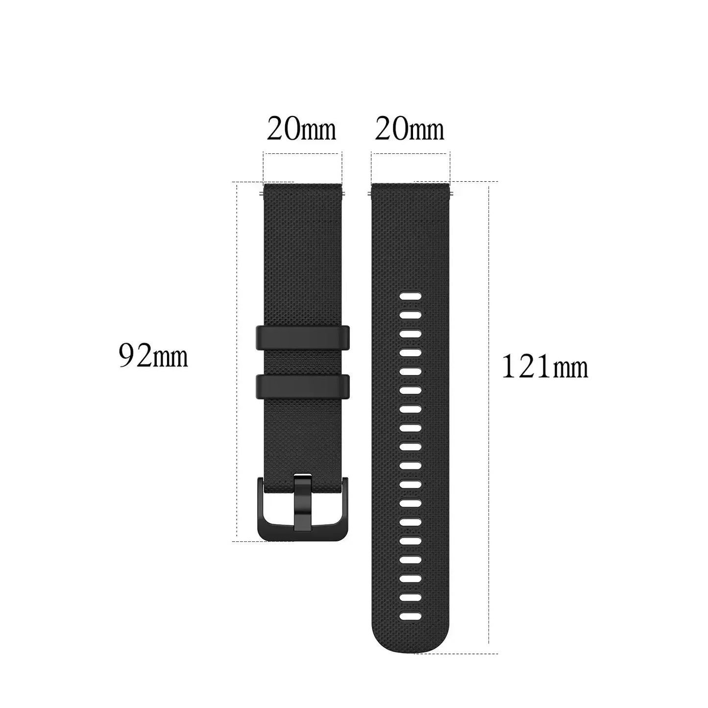 Original Watch Band for Garmin Vivoactive 5 3 Venu 2 SQ Vivoactive 4 4S Forerunner 645 245m Silicone Strap Watchband Accessories