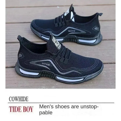 Spring Lightweight Deodorant Men's Shoes Breathable Mesh Sneakers Comfortable Trendy Versatile Shoes Men