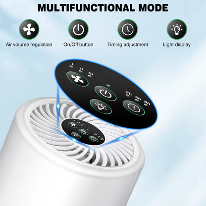 Quiet Air Purifier for Bedroom Home, 11-20㎡, Air Cleaner Air Frenshener Quiet HEPA Filter Cleaner with 3 Speed, Lower than 40dB