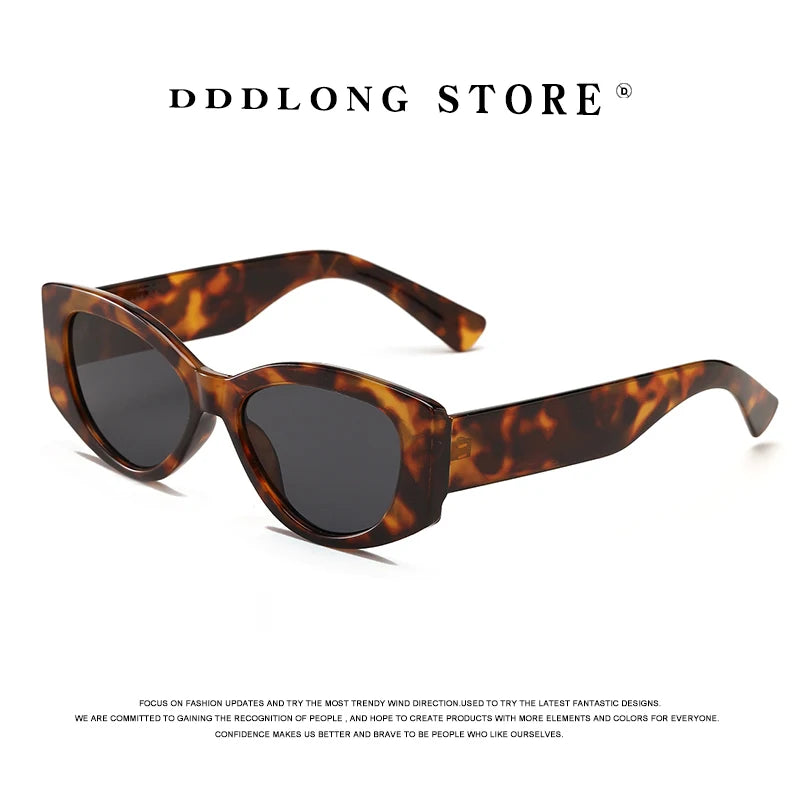 DDDLONG Retro Fashion Cat Eye Sunglasses Women Men Sun Glasses Classic Vintage UV400 Outdoor D338