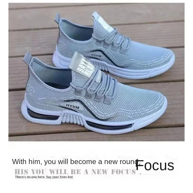 Spring Lightweight Deodorant Men's Shoes Breathable Mesh Sneakers Comfortable Trendy Versatile Shoes Men