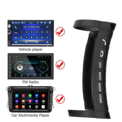 Universal Car Steering Wheel Control Multi-function Button Car Navigation DVD Player GPS Radio Remote Control Wireless 6 Button