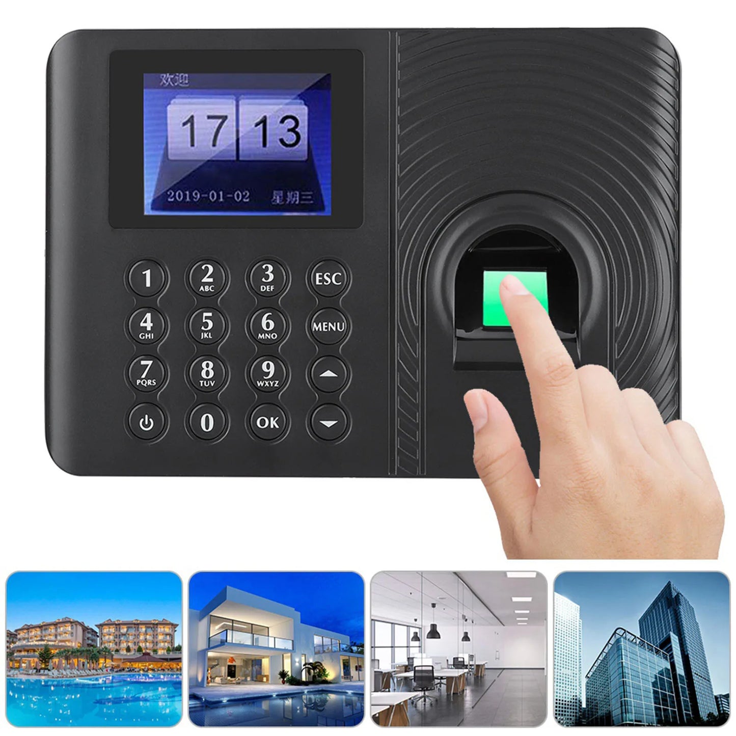 Biometric Fingerprint Time Attendance Recorder Recognition Device Access Control Time Attendance Fingerprint Time Attendance