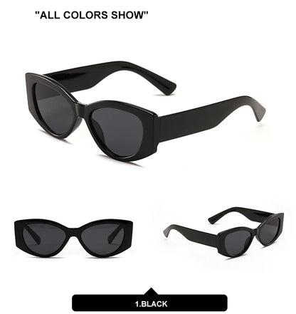 DDDLONG Retro Fashion Cat Eye Sunglasses Women Men Sun Glasses Classic Vintage UV400 Outdoor D338