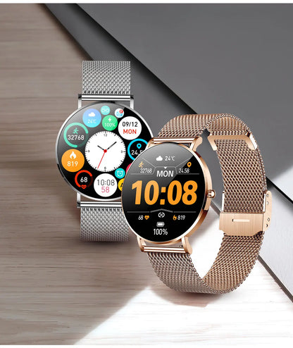 2024 Ultra Thin Smart Watch For Women Full Touch Screen IP67 Waterproof Ladies Watches Sports Fitness Tracker Women’s Smartwatch