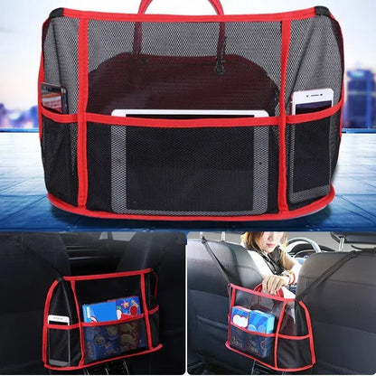 Car Net Pocket Handbag Holder Organizer - Seat Side Storage, Interior Accessories