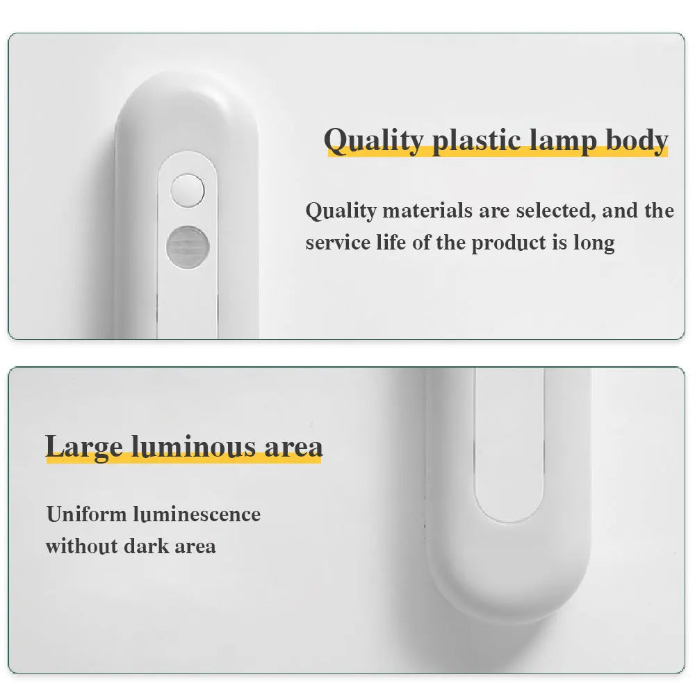 Led night light Rechargeable Human Body Induction Light USB Stepless Dimming Reading Eye Protection Wardrobe Bedside night light