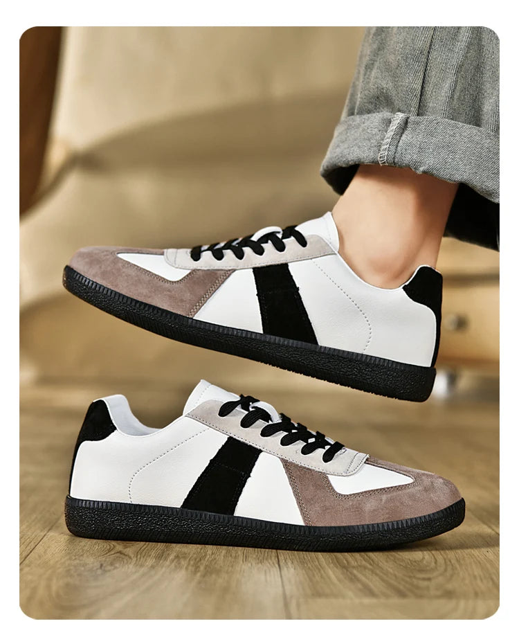 High Quality Luxury Sneakers for Men Women Retro Fashion Leather Shoes Trainers Men Flat Casual Sneakers Men Zapatillas Hombre