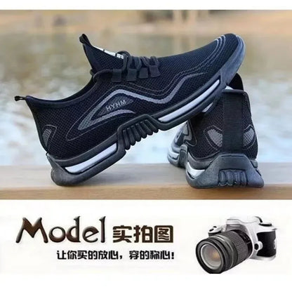 Spring Lightweight Deodorant Men's Shoes Breathable Mesh Sneakers Comfortable Trendy Versatile Shoes Men