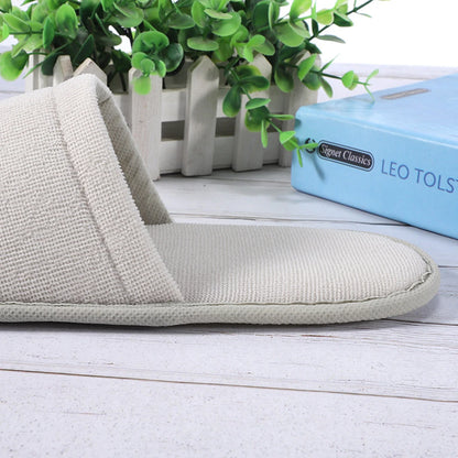 1 Pair Disposable Slippers Hotel Travel Slipper Sanitary Party Home Slipper Guest Use Folding Men Women Indoor Slippers