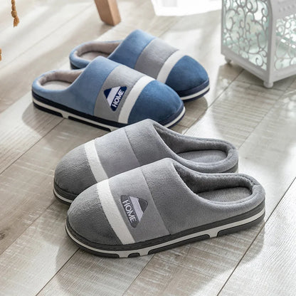 Winter Soft Plush Slippers Women Indoor House Warm Cotton Slides Couple Ladies Shoes Thick Sole Fluffy Slipper Men Home Slides