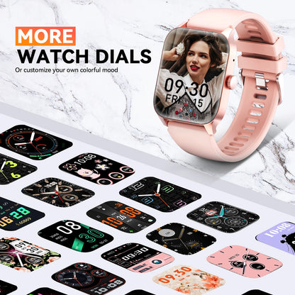 EIGIIS Smart Watch QS56 For Men And Women 1.83" TFT Bluetooth Call Sports Watch Health Monitor IP67 Waterproof Custom Dial