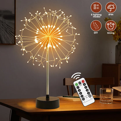 Tree Night Light 120LEDs Remote Controls Fairy Table Lamp Modern Creative Night Light for Bedroom Wedding Party Christmas Decor