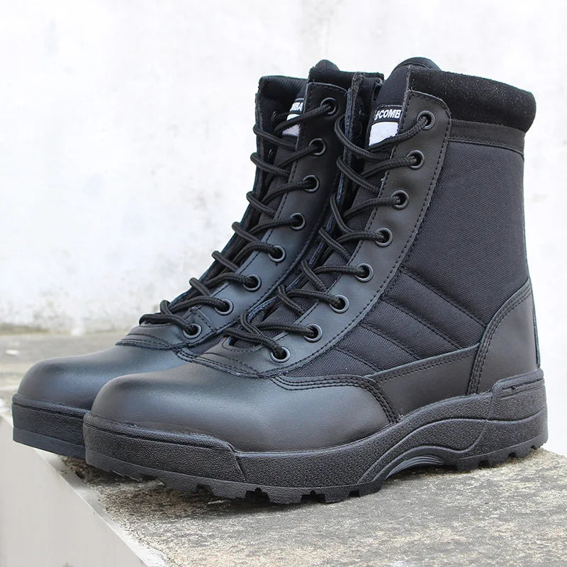 2024 New Tactical Boots Men Boots Special Force Desert Combat Male Boots Outdoor Hiking Boots Ankle Shoes Men Tactical Boots