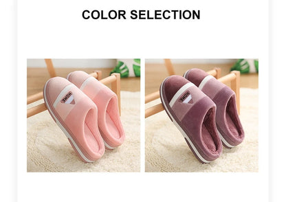 Winter Soft Plush Slippers Women Indoor House Warm Cotton Slides Couple Ladies Shoes Thick Sole Fluffy Slipper Men Home Slides