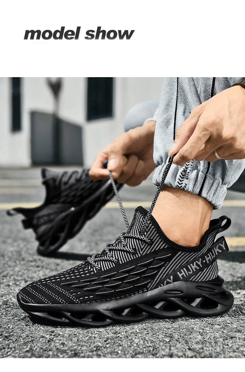 2023 Lexsan Shoes Men Running Sneakers Male Tenis Luxury Designer Mesh Breathable Casual Fashion Blade Cushioning for Men