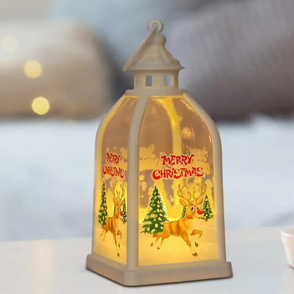 Christmas Night Light Lighted Tabletop Christmas Decoration Battery Operated LED Candle Light For Holiday Centerpieces Table