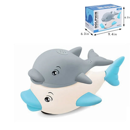 "Electric Whale Bath Ball: Water Spray Shower Toy with Light and Music