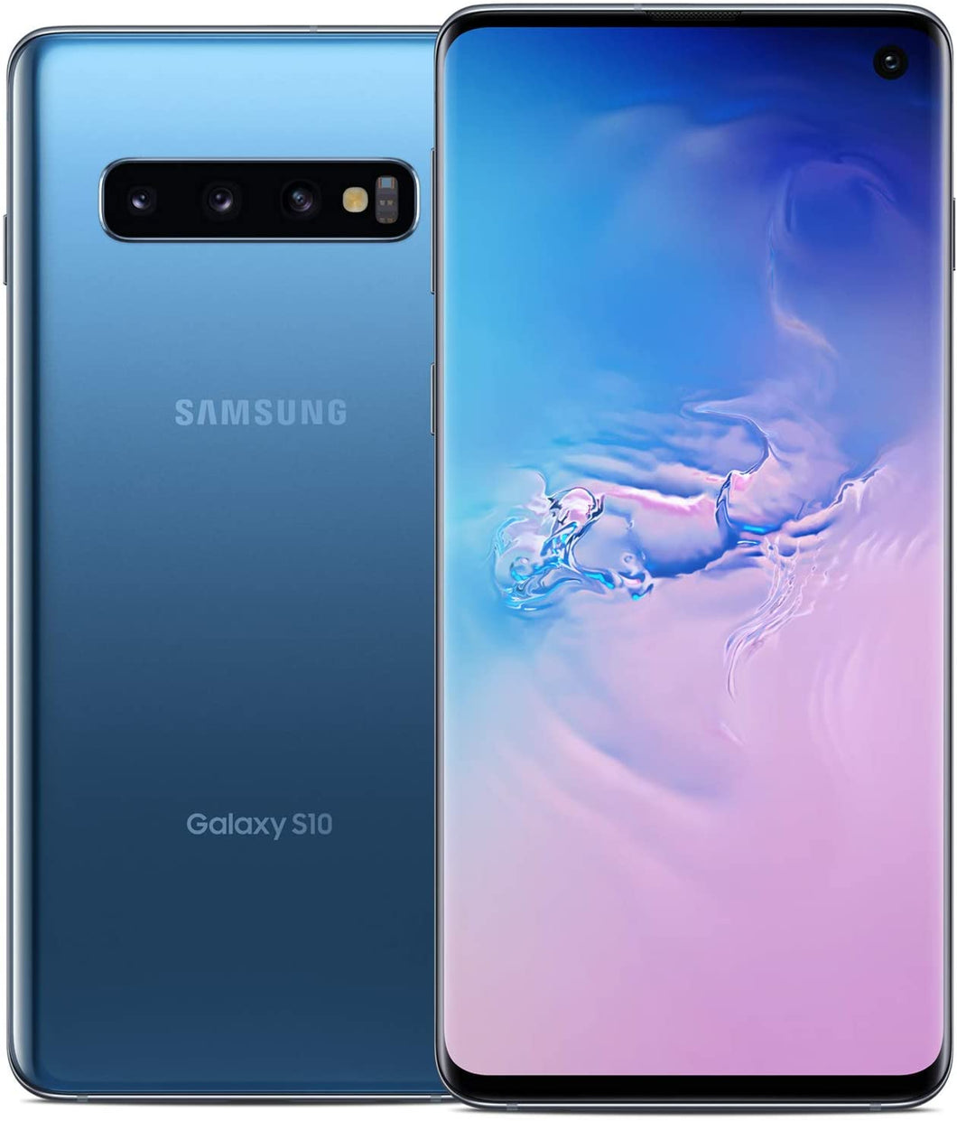 Samsung Galaxy S10, 128GB, Prism Blue - Fully Unlocked (Renewed)