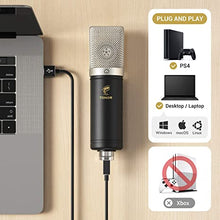 Charger l&#39;image dans la galerie, Condenser Microphone 192kHz/24Bit, TONOR USB Cardioid Computer Mic Kit with Upgraded Boom Arm/Spider Shock Mount for Recording, Streaming, Gaming, Podcasting, Voice Over, YouTube, TC-2030
