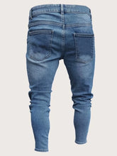 Charger l&#39;image dans la galerie, Men Side Stripe Belted Jeans
