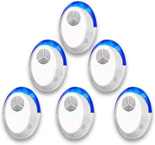 Charger l&#39;image dans la galerie, Oyhomop Ultrasonic Pest Repeller 6 Packs, Ultrasonic Pest Repellent Electronic Plug in Indoor Mouse Repellent, Pest Control for for Mouse,Roaches,Rats,Bug,...
