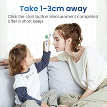 Charger l&#39;image dans la galerie, Touchless Forehead Thermometer for Adults and Kids, Digital Infrared Thermometer for Home with Fever Indicator, Instant Accurate Reading
