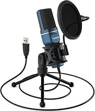Charger l&#39;image dans la galerie, USB Microphone, TONOR Computer Cardioid Condenser PC Gaming Mic with Tripod Stand &amp; Pop Filter for Streaming, Podcasting, Vocal Recording, Compatible with Laptop Desktop Windows Computer, TC-777
