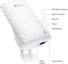 Charger l&#39;image dans la galerie, TP-Link AC750 WiFi Extender (RE220), Covers Up to 1200 Sq.ft and 20 Devices, Up to 750Mbps Dual Band WiFi Range Extender, WiFi Booster to Extend Range of WiFi Internet Connection
