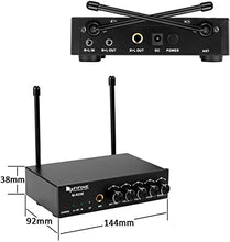 Charger l&#39;image dans la galerie, Fifine UHF Dual Channel Wireless Handheld Microphone, Easy-to-use Karaoke Wireless Microphone System-K036
